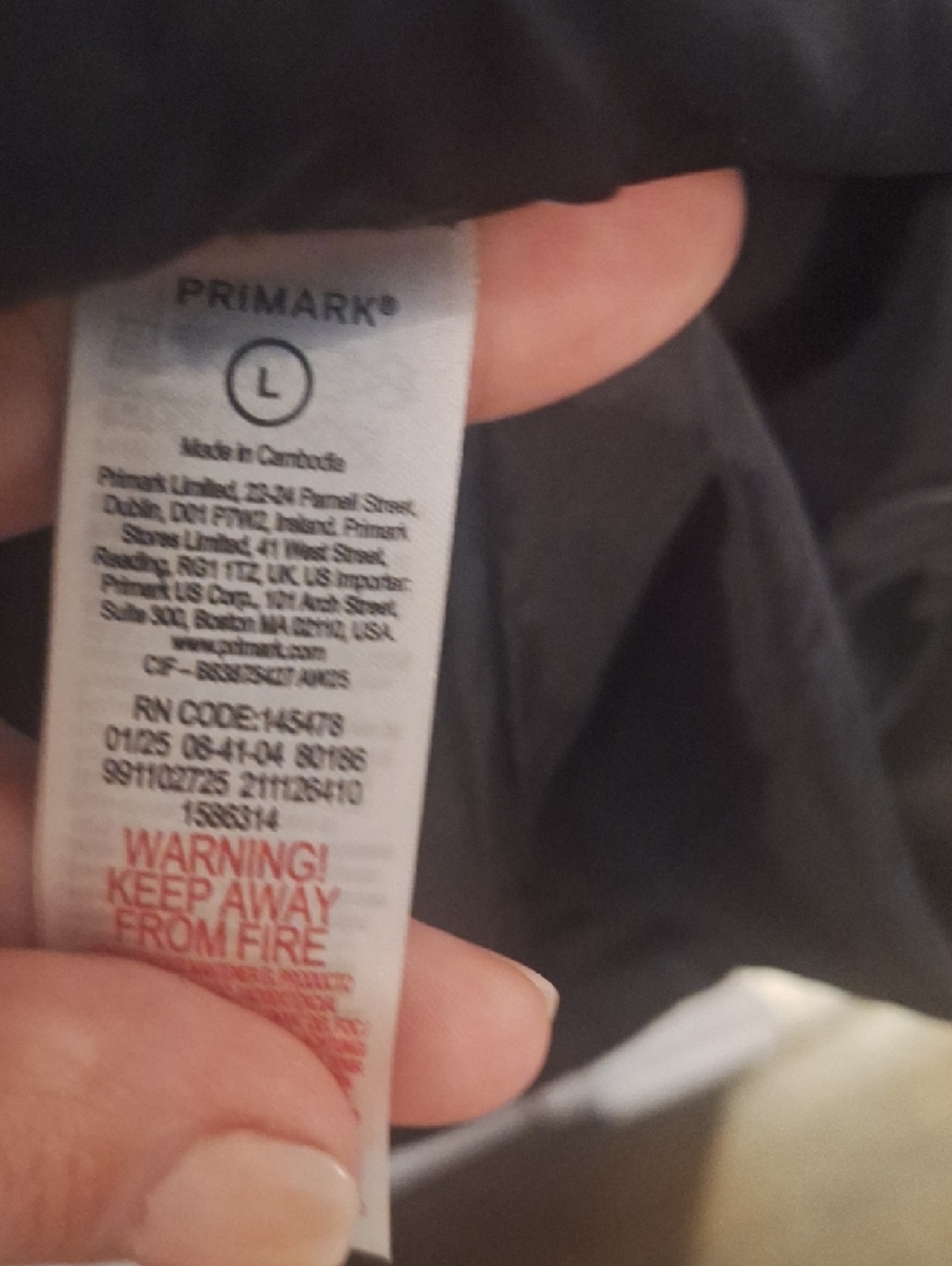 Primark Black Puffer Jacket with Hood - Picture 4 of 5